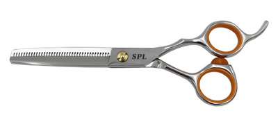 Парикмахерские филировочные ножницы для стрижки волос полуэргономические SPL 5,5 размер 91635-35 фото