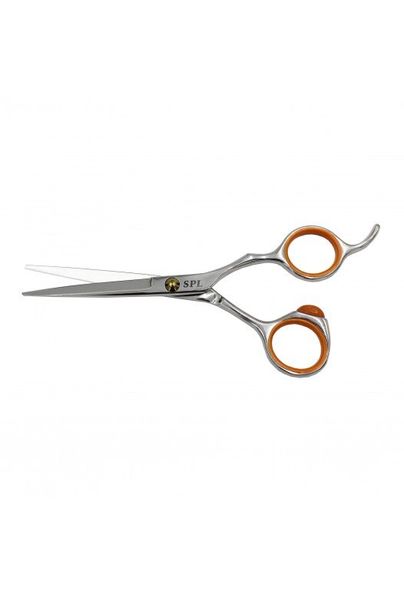 Прямые ножницы для стрижки волос парикмахерские полуэргономические SPL 5,5 размер 91055-55 фото