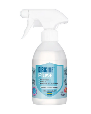 Дезінфекційний спрей для водостійких та пористих поверхней, текстиля та шкіри Disicide+ Spray, 300 ml фото