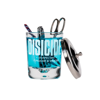 Маникюрный стакан для дезинфекции инструментов Disicide Small Glass Jar, 160 ml фото
