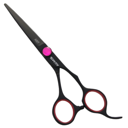 Ножницы для стрижки волос парикмахерские профессиональные SWAY ART NEON R 110 30555R РАЗМЕР 5,5 фото
