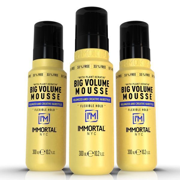 Піна для створення великого об&rsquo;єму волосся Big Volume Mousse 300мл NYC-153 фото
