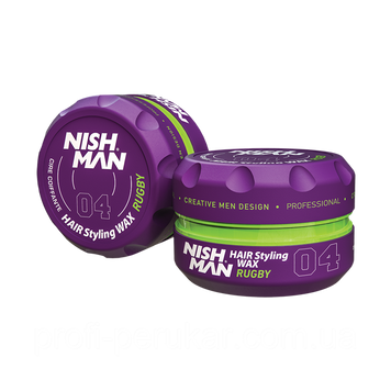 Віск для стилізації волосся Nishman Hair Styling Wax Rugby 04 150 мл фото