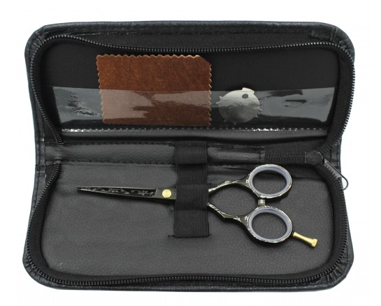 Прямі ножиці перукарські для стрижки волосся полуергономічні медична сталь SPL 5.5 розмір 95355-55 фото