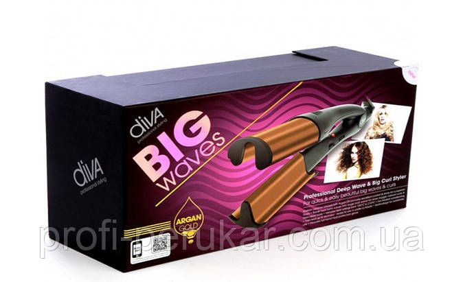 Утюжок-плойка для волос Diva 623 Big Waves Ceramic Argan фото
