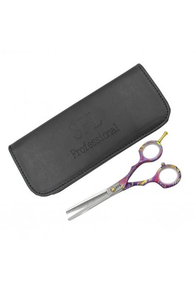 Перукарські ножиці для стрижки волосся філірувальні 5.5 розмір SPL 90041-30 фото