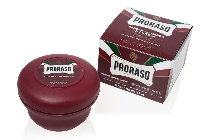Мило для гоління Proraso Red (New Version Super Formula) Nourish Sandalwood Shaving Soap Jar 150 мл фото