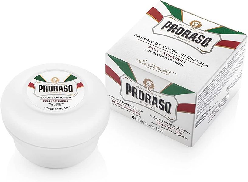 Мило для гоління Proraso White (New Version Super Formula) Shaving soap для чутливої шкіри 150 мл фото