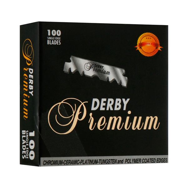 Лезвия Derby Premium Half Blades половинки 100 шт фото