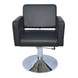 Крісло для перукаря професійне на гідравлічному підйомнику з шкірозамінника чорне Евріка фото 4