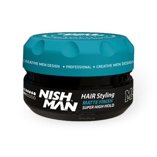 Віск матовий для стилізації волосся Nishman Matte Finish Super High Hold Wax M4 100 мл фото
