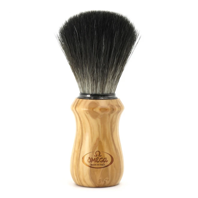 Помазок для гоління Omega Hi-Brush 0196832 Olive Wood фото