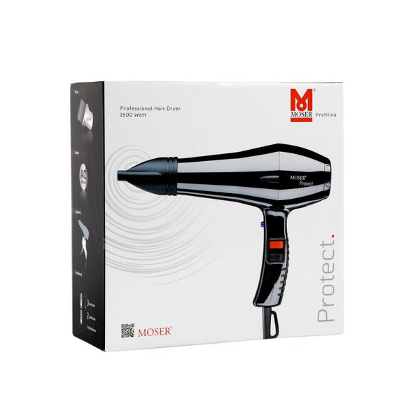 Фен для волос профессиональный с насадками MOSER Protect, 1500W фото