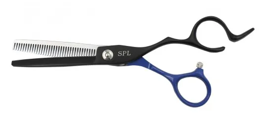 Набір ножиць для правші для стрижки волосся прямі та філірувальні ергономічні з медичної сталі SPL 5.5 розмір (90020-1) фото