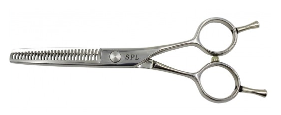Ножиці філіровочні для стрижки волосся перукарські SPL 5.5 розмір 91526-26 фото