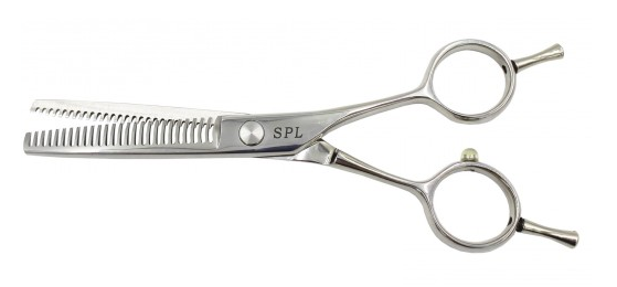 Ножиці філіровочні для стрижки волосся перукарські SPL 5.5 розмір 91526-26 фото