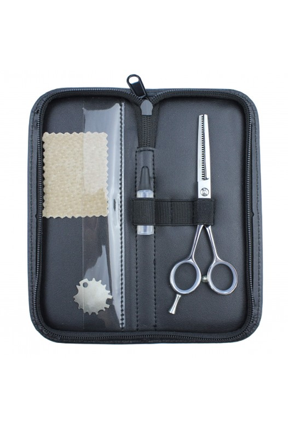 Набір ножиць для лівші для стрижки волосся прямі та філірувальні класичні з медичної сталі SPL 5.5 розмір (90068-1) фото