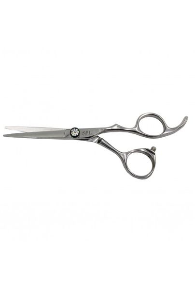 Прямі ножиці перукарські для стрижки волосся полуергономічні SPL 5.5 розмір 90005-55 фото