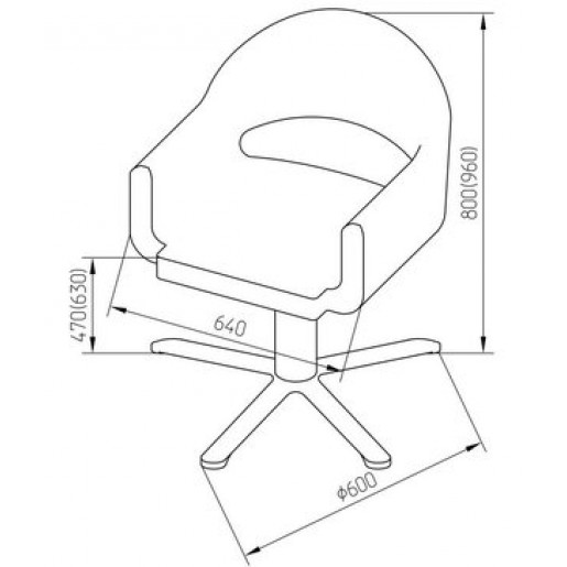 Перукарські крісла КР052 фото