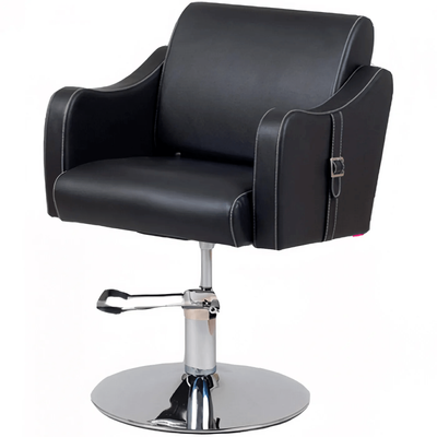 Парикмахерское кресло с широкой спинкой из искусственной кожи на на подъемном механизме Белт фото