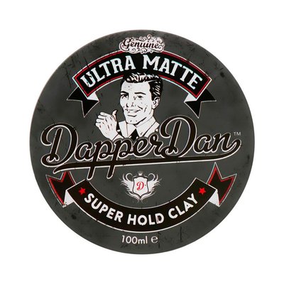Глина для стилізації волосся ультраматовая Dapper Dan Ultra Matte Super Hold Clay 100 г фото