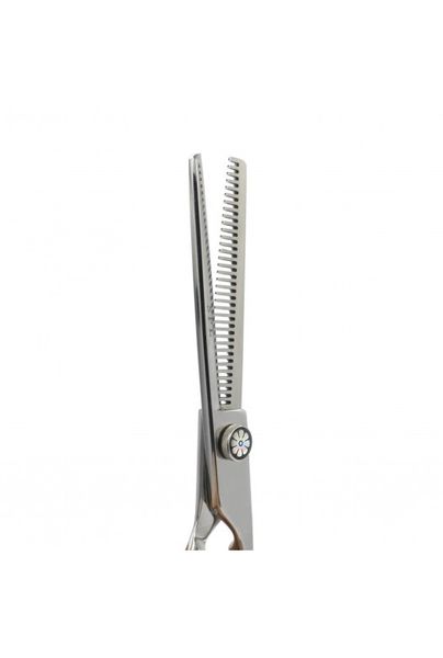 Ножницы филировочные для стрижки волос парикмахерские полуэргономические SPL 6 размер 90007-63 фото
