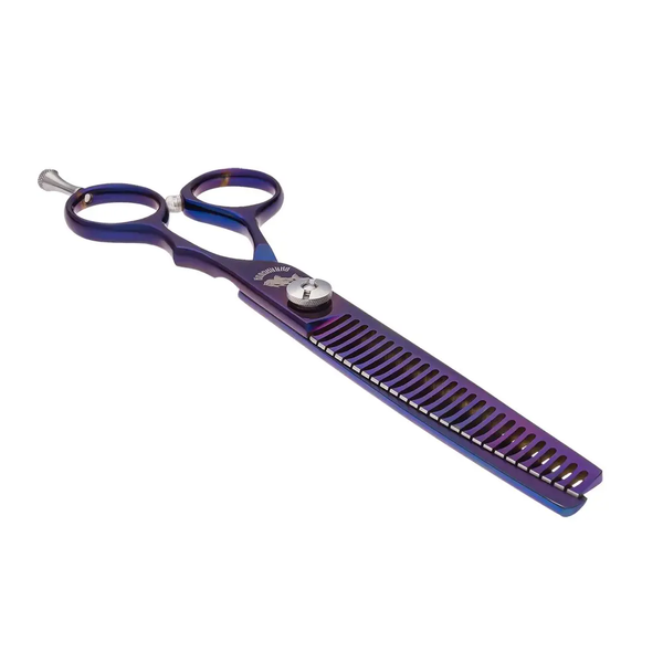 Ножницы для стрижки собак финишные Barracuda Violet Limited 7", 26 зубьев фото