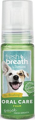 TropiClean Fresh Breath мятная пенка для чистки зубов собак 133 мл фото