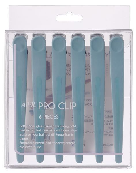 Затискач Aivil Pro Clip ICE GRAY для волосся, 1 шт 4332 фото