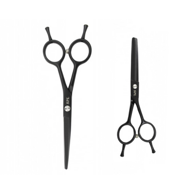Набор ножниц для правшей для стрижки волос прямые и филировочные классические из медицинской стали SPL 5.5 размер (90030-1) фото