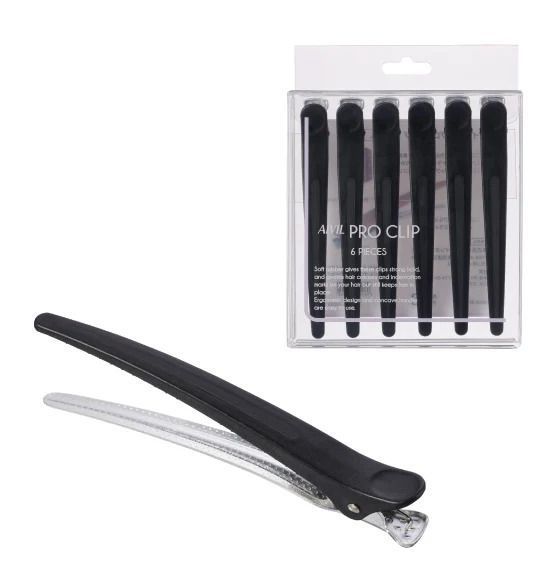 Затискач Aivil Pro Clip Black для волосся, 1 шт 4320 фото