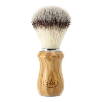 Помазок для гоління Omega Hi-Brush 0146832 Olive Wood фото