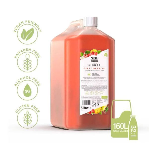 Шампунь для глубокой очистки шерсти Wahl Dirty Beastie Shampoo 5000 мл ZX490 фото