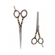 Набор ножниц для правшей для стрижки волос прямые и филировочные классические из медицинской стали SPL 5.5 размер (90040-1) фото 1