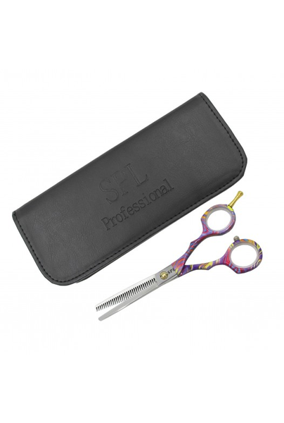 Набір ножиць для правші для стрижки волосся прямі та філірувальні класичні з медичної сталі SPL 5.5 розмір (90041-1) фото
