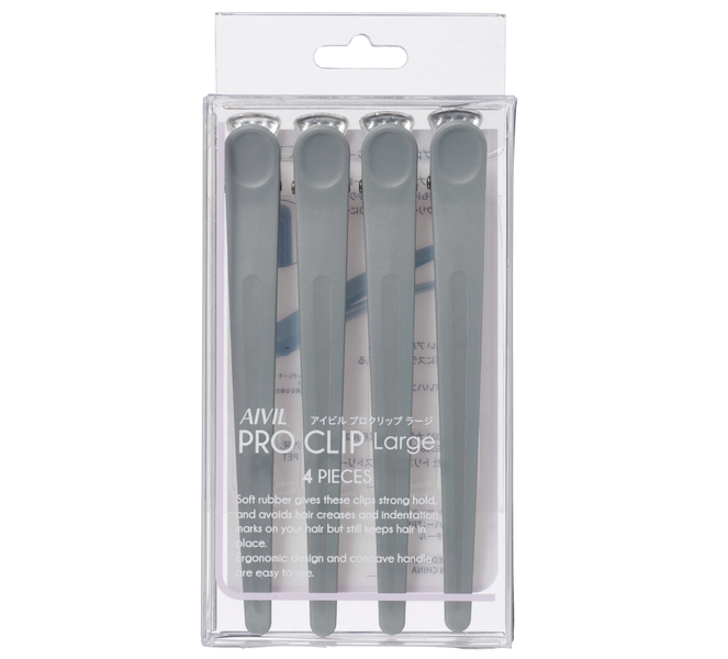 Затискач Aivil Pro Clip Large Stone Grey для волосся, 1 шт 4333 фото