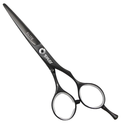 Перукарські прямі ножиці для стрижки волосся професійні Sway Elite NIght 5.0 розмір 110 20450 фото