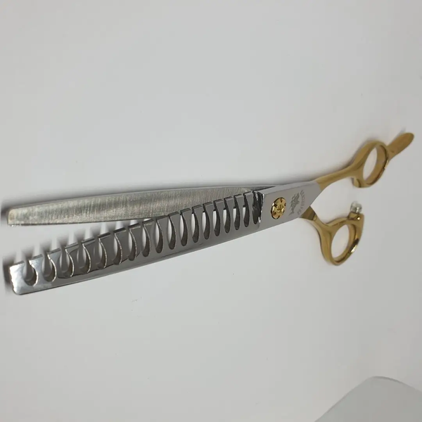 Ножиці для стрижки собак фінішні Barracuda Gold Line 7.5" фото