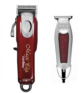 Набір машинок для стрижки Wahl Magic 5 star Combo (MagicClip Cordless + Detailer Wide) 8148 фото