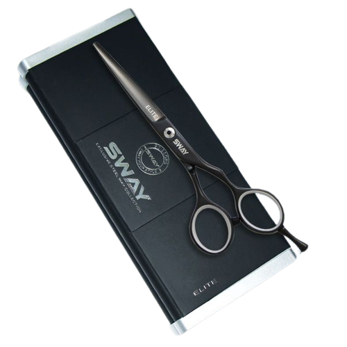 Перукарські прямі ножиці для стрижки волосся професійні Sway Elite NIght 5.5 розмір 110 20455 фото