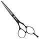 Перукарські прямі ножиці для стрижки волосся професійні Sway Elite NIght 5.5 розмір 110 20455 фото 1