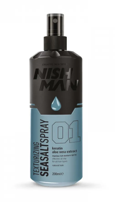 Соляний спрей для стилізації волосся Nishman Texturizing Sea Salt Spray 200 мл фото