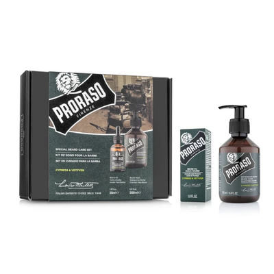 Набір для бороди Proraso Duo Pack Oil + Shampoo Cypress & Vetyver фото
