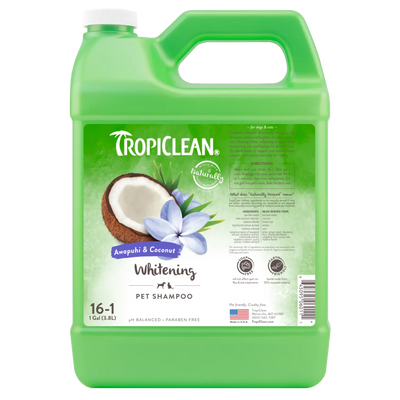 Шампунь Tropiclean Awapuhi & Coconut Pet Shampoo (Ибирь и Кокос) для белой шерсти 9,5 л фото