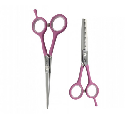 Набор ножниц для правшей для стрижки волос прямые и филировочные классические из медицинской стали SPL 5.5 размер (90044-1) фото