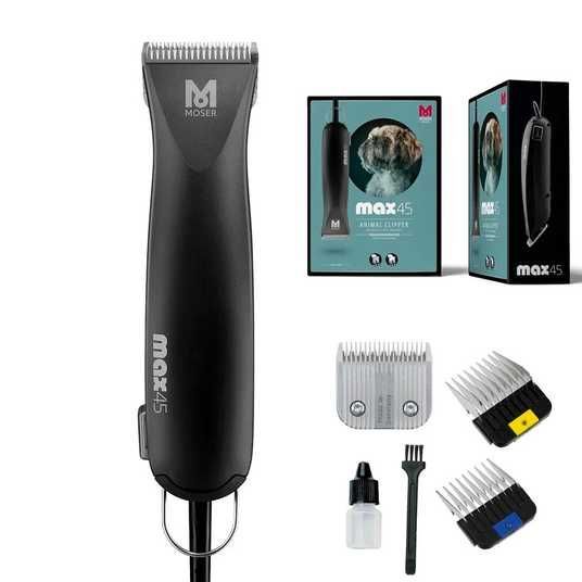 Машинка для стрижки животных Moser Max45 с насадками 45 Вт