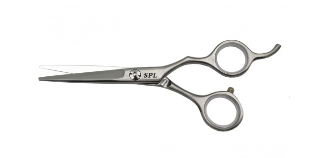 Ножиці для перукаря прямі професійні напівергономічні з висококласної сталі SPL 96815-55 довжина 5,5 фото