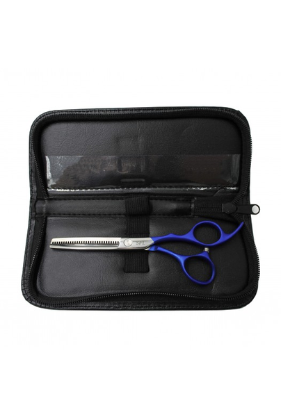 Набір ножиць для правші для стрижки волосся прямі та філірувальні напів-ергономічні з медичної сталі SPL 6.0 розмір (90045-1) фото