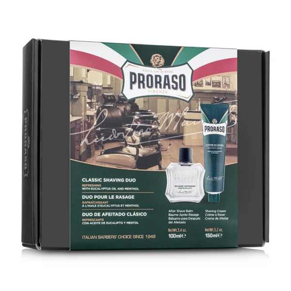 Набір для гоління Proraso Duo Pack Tube + Balm Refreshing фото