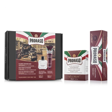 Набір для гоління Proraso Duo Pack Tube + Balm Sandalwood фото